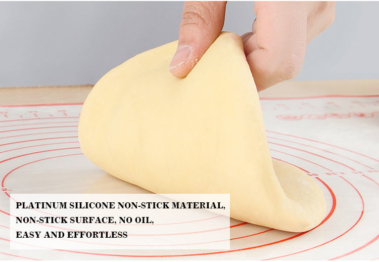 Oversize 80/70/60cm Silicone Baking Mat Rolling Kneading Pad Pastry Tools Crepes Pizza Dough Non-Stick Silicone Mat For Kitchen
