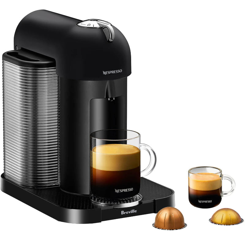 Breville Nespresso Vertuo Coffee & Espresso Single-Serve Machine in Matte Black