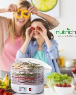 NutriChef 5 Tray Rack Electric Food Dehydrator Machine – Countertop Kitchen Use