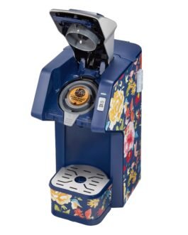 Hamilton Beach FlexBrew Single-Serve Coffee Maker with Floral Design – Brews Pods and Grounds, 6-14 oz Cups