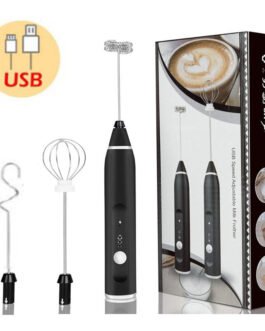 USB Electrical Mini Coffee Maker – Wireless Milk Frothers Electric Handheld Blender With Whisk Mixer For Coffee Cappuccino Cream